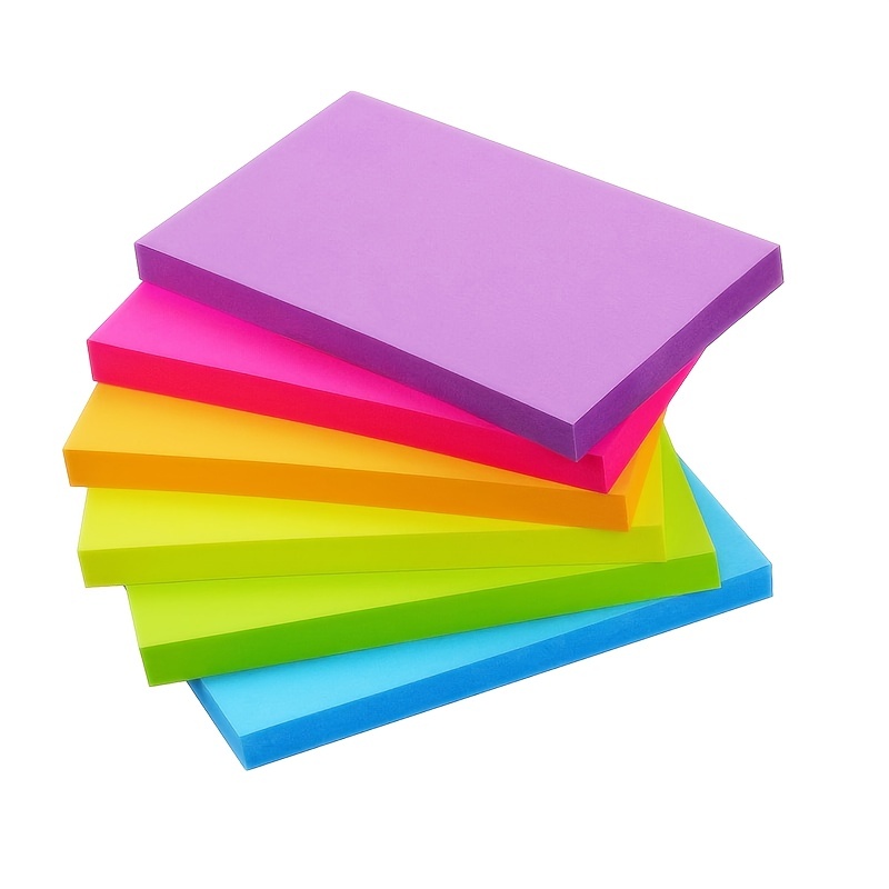 

Super Notes 3x5in, Bright Colors Strong Adhesive Post, Suitable For School, Home, Office, Clean Removal, 74 Sheets/pad