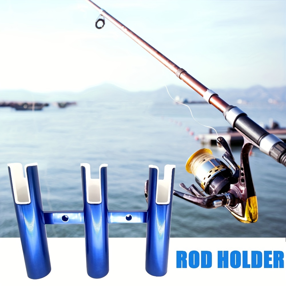 Aluminum 3/4 Tubes Marine Fishing Rod Holder for Boat Blue/Red/Gold/Silver