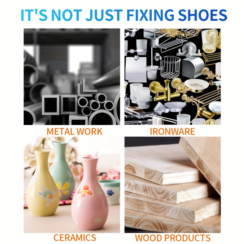 Pegamento para zapatos Shoe-Fix: pegamento instantáneo de reparación de  zapatos de grado profesional