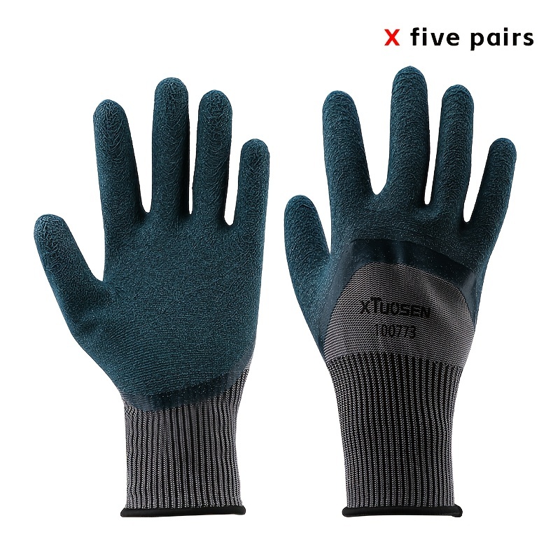 Rubber Labor Protection Gloves Wear resistant Oil resistant - Temu