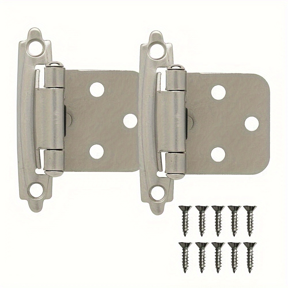 Kitchen Cabinet Hinges Overlay Self Closing Face Mount - Temu