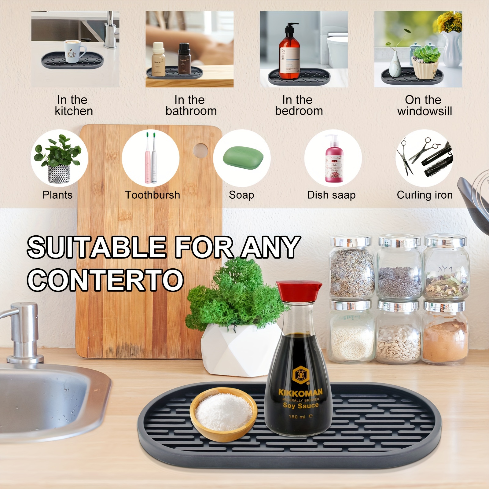 Home Essential Silicone Sink Tray (Asstd.)