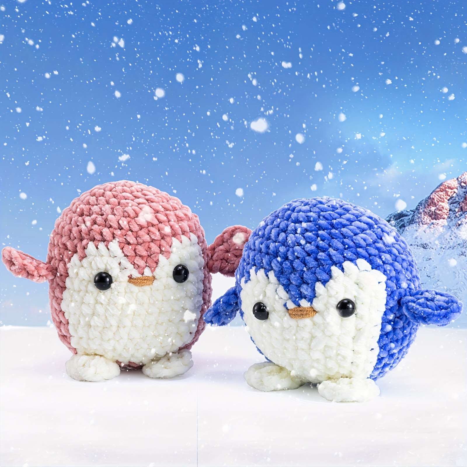 Kit De Crochet De Pingüino Para Principiantes Que Pueden Hacer 2 Pingüinos,  Kit De Inicio De Crochet De Animal Todo En Y Completo Para Aprender Crochet  Con Instrucciones Y Tutoriales En Video