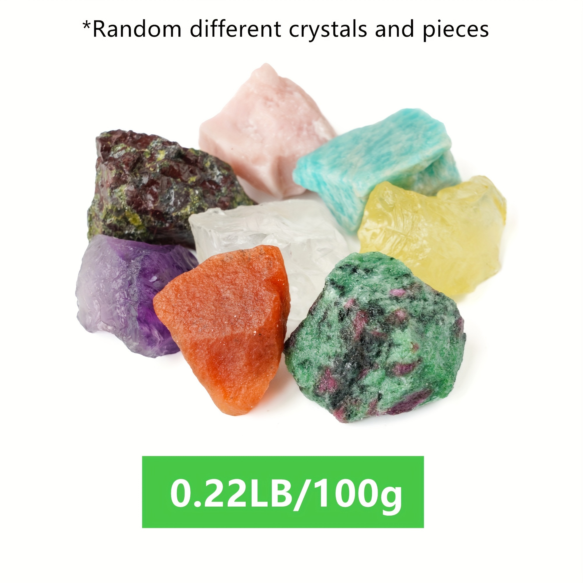 Piedras preciosas de cristal, natural EXTRA PEQUEÑO 5-10 mm tamaño de un  guisante Paquete surtido. Cristales para manualidades Tumblestones -   México