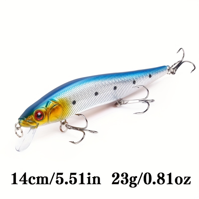 24g 17cm Black Minnow Lures For Fishing Pike Wobblers For Trolling Deep  Diving Lip Minnow Big Crankbaits Fishing Tackle (Color : Classic color A) :  : Sports & Outdoors