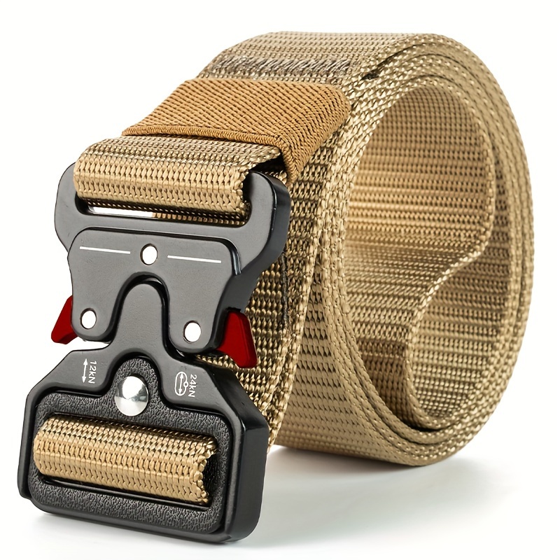 Men's Tactical Nylon Belt Quick Release Red