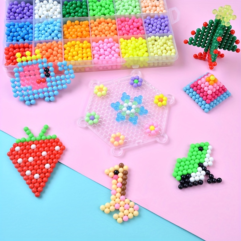 Handmade Magic Water Fuse Beads DIY Art Toys Sticky Sensory Set