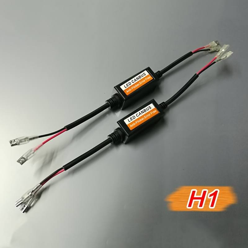 2pcs H7 LED Headlight Canbus Decoder Canceller Error Free Resistor Anti  Flicker