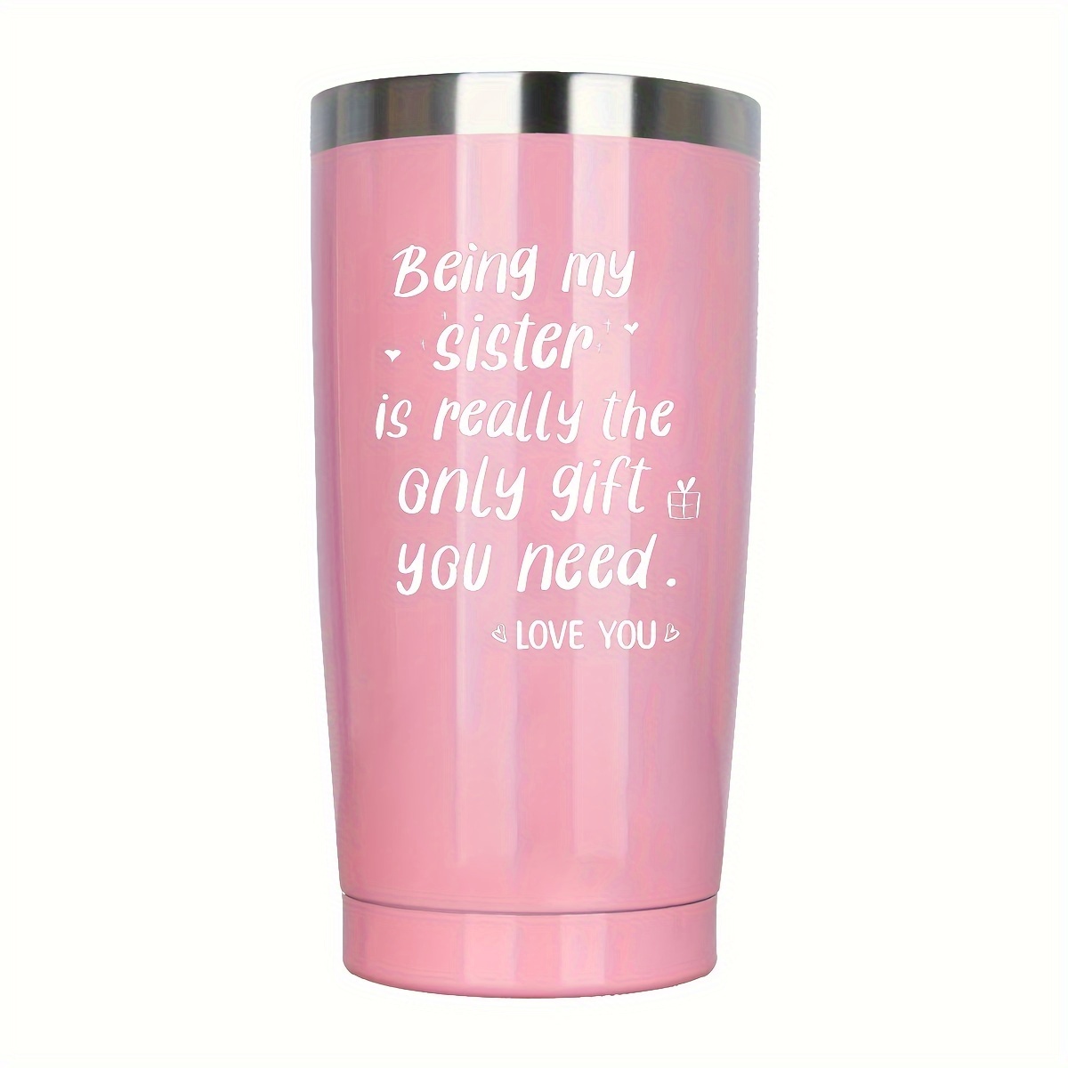 Sister Gifts from Sisters- Gift for Sister Cup - Christmas Birthday Gift  Ideas for Sister - Sister Gift 40oz Tumbler with Handle