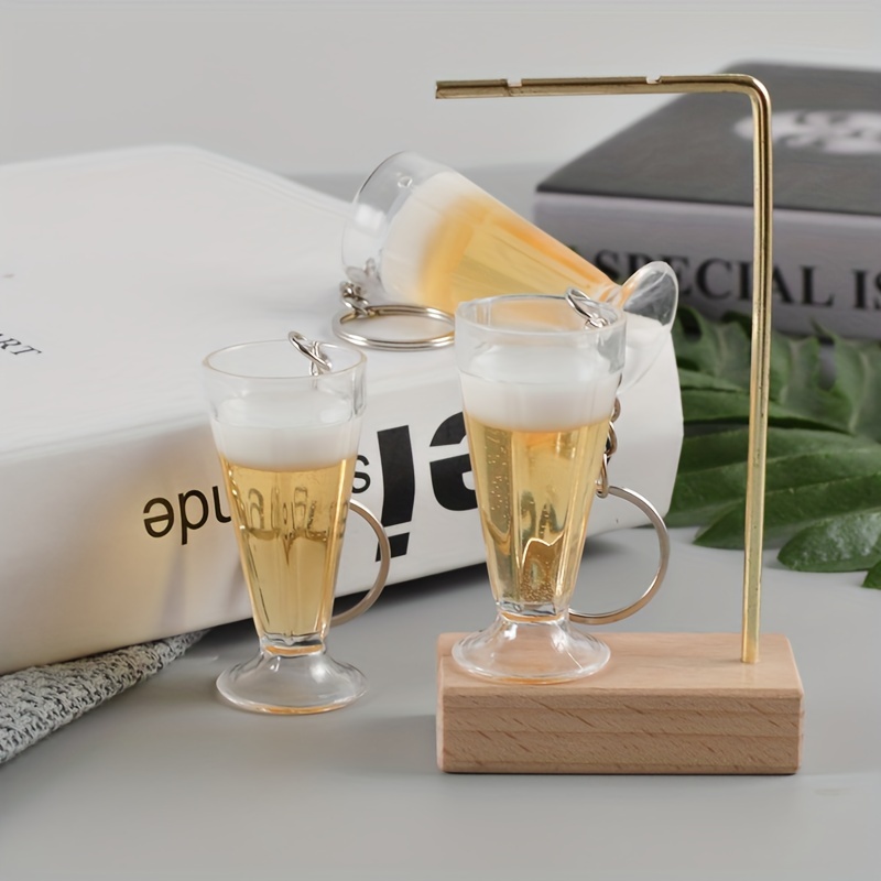 Simulated Beer Glass Champagne Glass Keychain, Creative Acrylic Beer Mug  Keychains, Simulation Mini Drink Keyring For Men Women, Cute Aesthetic  Stuff, Weird Stuff, Cool Stuff - Temu