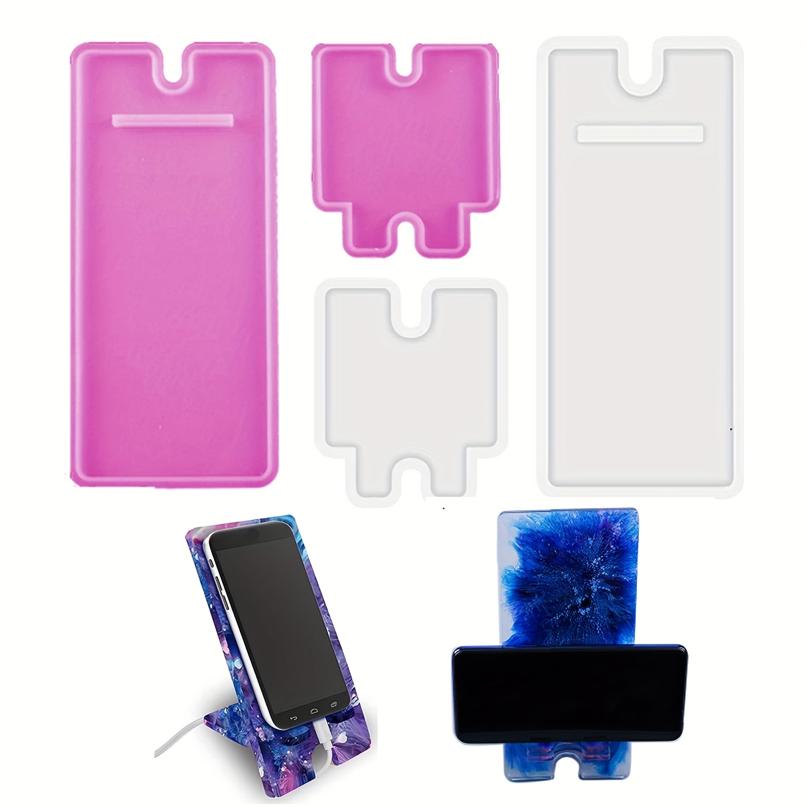 Irregular Mobile Phone Holder Epoxy Resin Mold For DIY Cell Phone Stand  Silicone Mould Phone Grip Bracket Desktop Support Tools