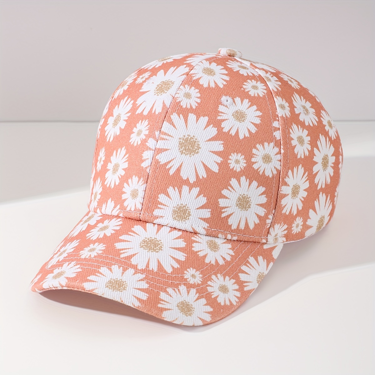 Men's Flower Sun Hat Baseball Cap for Running Outdoor Activities