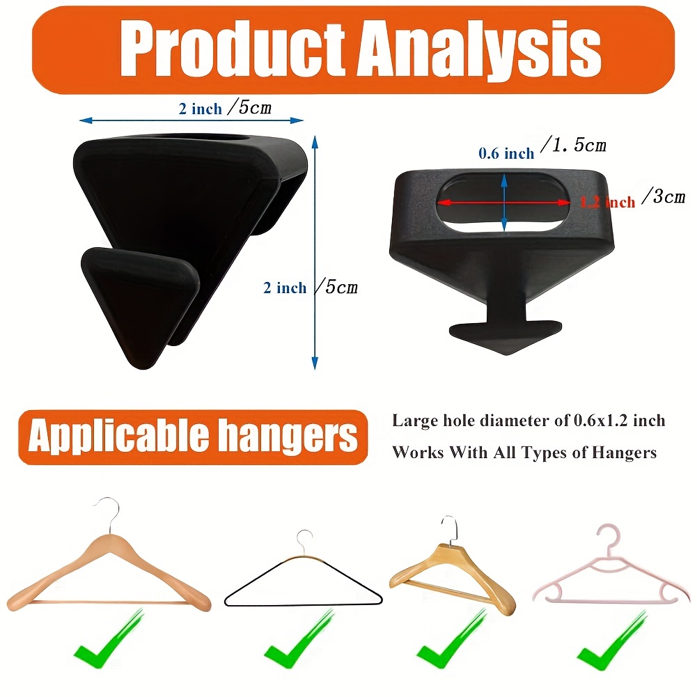 6 space triangle hanger hooks