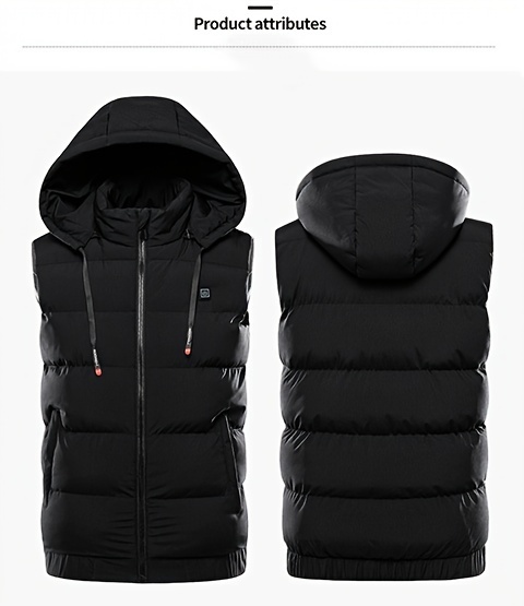 Men's Heated Winter Outdoor Warm Vest Usb Rechargeable - Temu