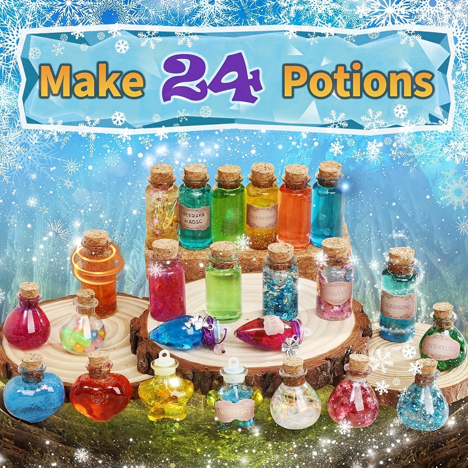 DECOHOME Set de Potion Mystère Vintage pour Enfants, mélange 20 bouteilles  de Potion Magique, Jouets Artisanaux pour Garçons et Filles, Cadeaux  Créatifs : : Jeux et Jouets
