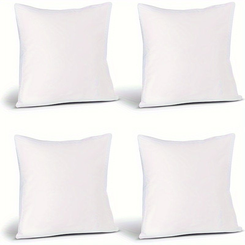 Upgrade Your Home Decor With Soft & Fluffy White Throw Pillow Inserts - -  Temu