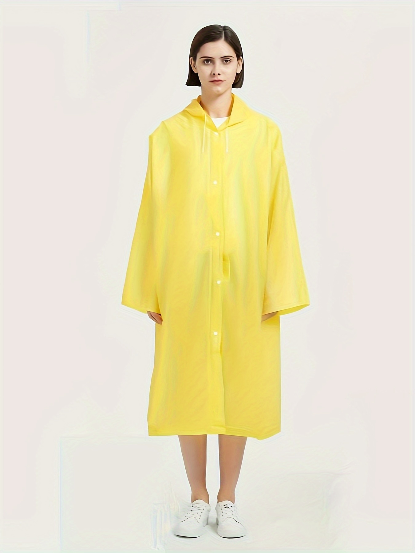 fashionable and lightweight reusable raincoat travel poncho for women thickened eva material provides ultimate protection from rain and wind ideal for outdoor activities details 17
