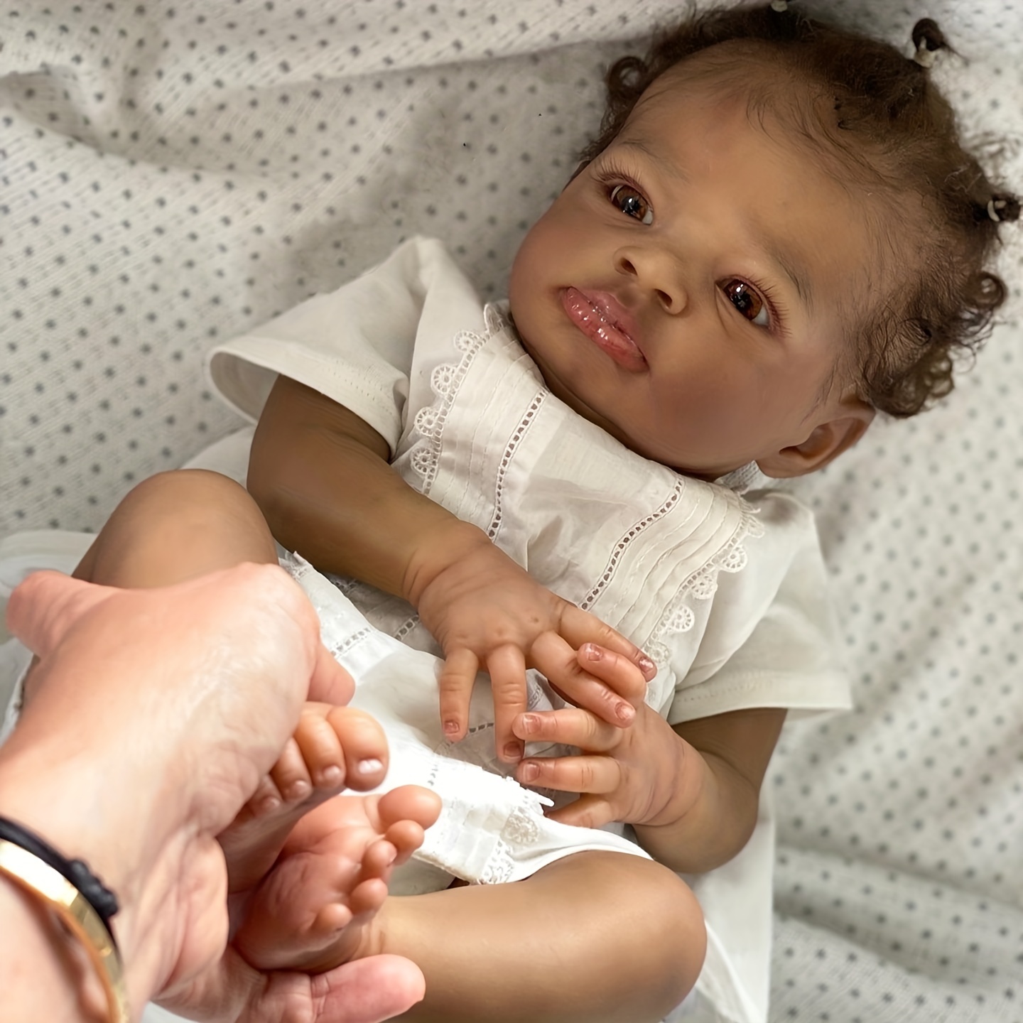 African Skin Reborn Baby Dolls Cute Bebe Realistic Reborn - Temu Canada