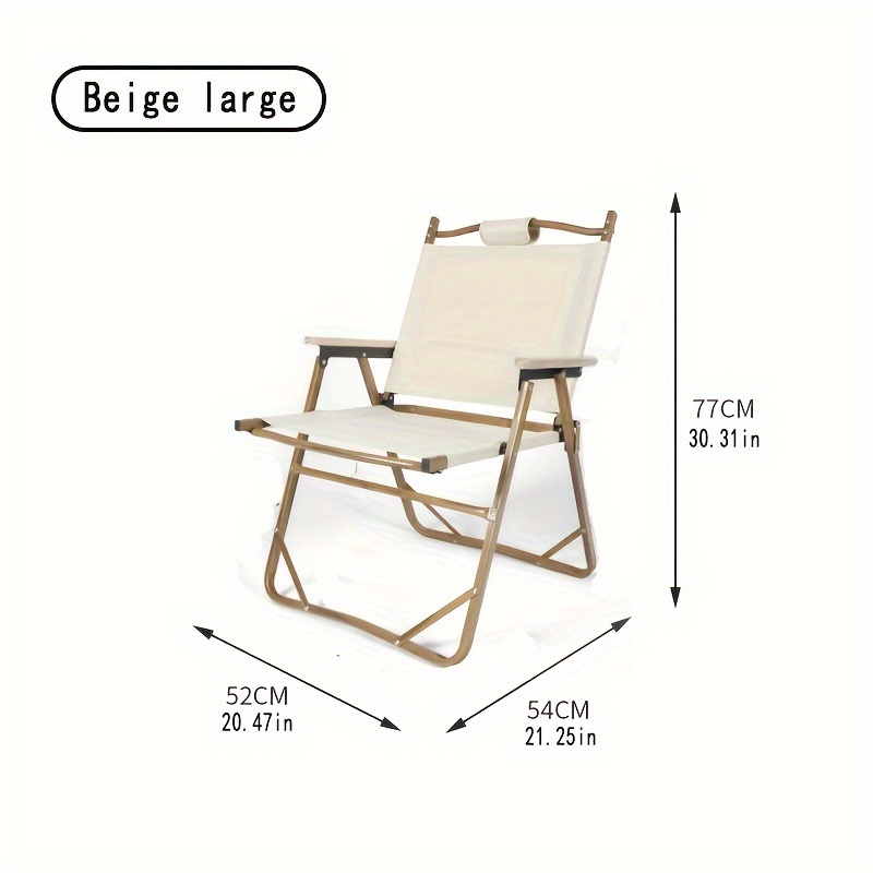 Folding Chair Outdoor Foldable Portable Camping Chair - Temu