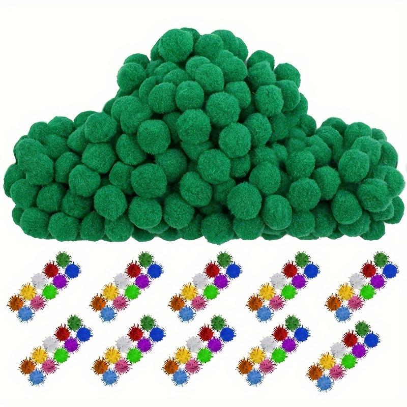 2000 Pieces Pom Poms 1 cm Assorted Pompoms and Crafts Fuzzy  Balls for DIY Arts and Craft Making Decorations (Red Series) : Arts, Crafts  & Sewing