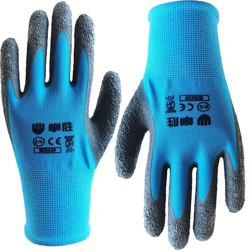 Superior Grip Waterproof Work Gloves Double Latex Coating - Temu