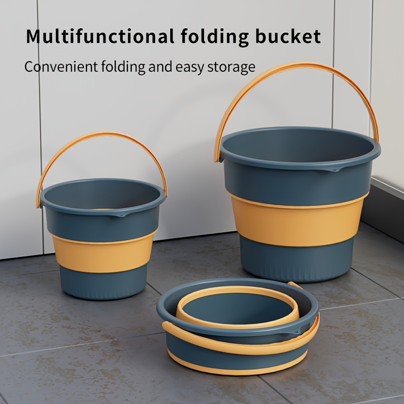 Useful Fishing Bucket Folding Leak Proof Reusable Multifunctional Portable Folding  Bucket Water Container Wash Basin - AliExpress