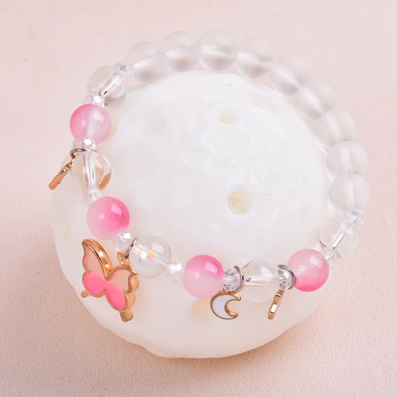 Pulsera Niña Moño Rosa