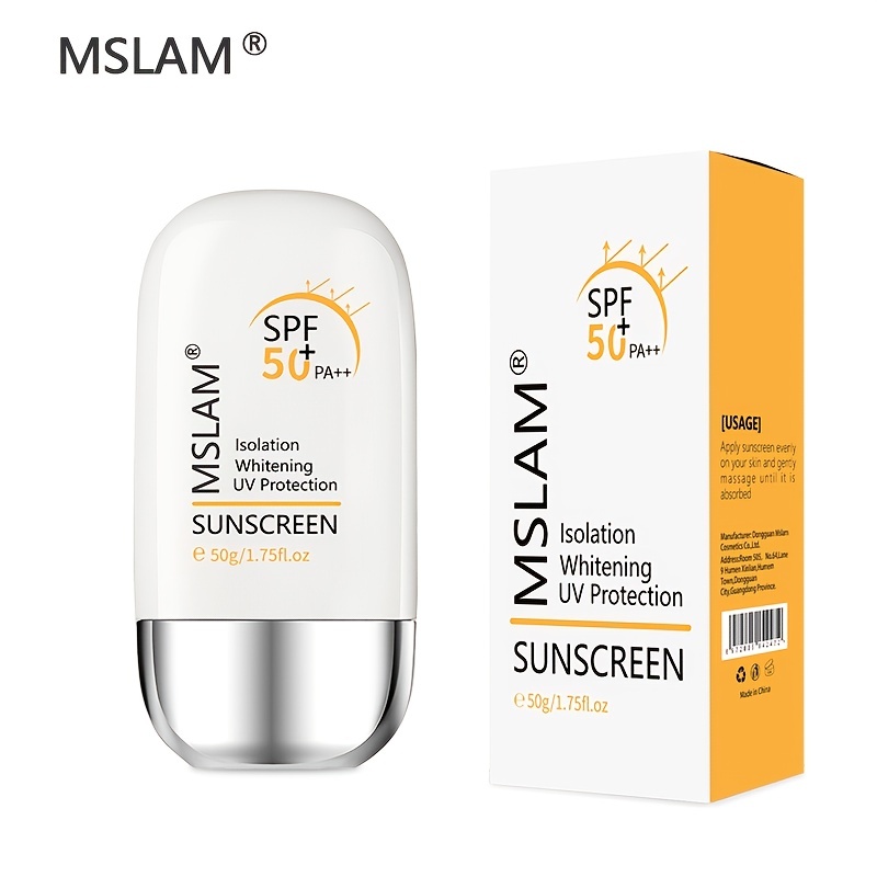 Sun Cream 50 Daily Sun Protection Care For Outdoor Use