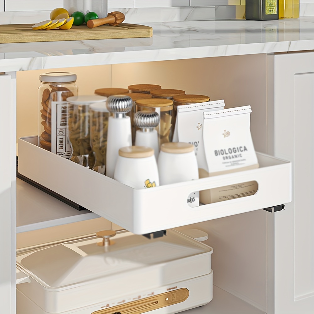 Pull Out Spice Rack Organizer For Cabinet Heavy Duty Slide - Temu
