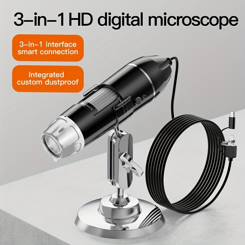 Coin Microscope Lcd 720p Digital Microscope 1000x Usb Coin - Temu