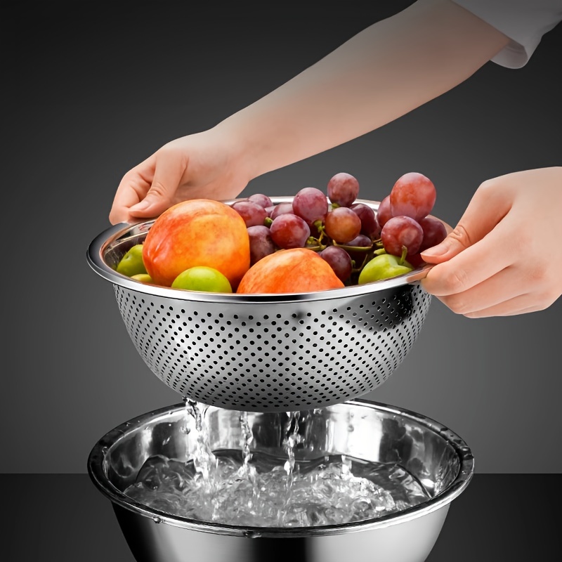 Kitchenware Stainless Steel Vegetable Strainer Colander Basin