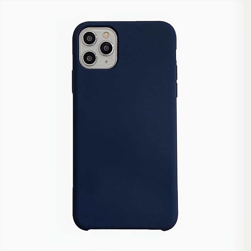 Funda silicona sólida iPhone 14 Pro Max (azul marino) 