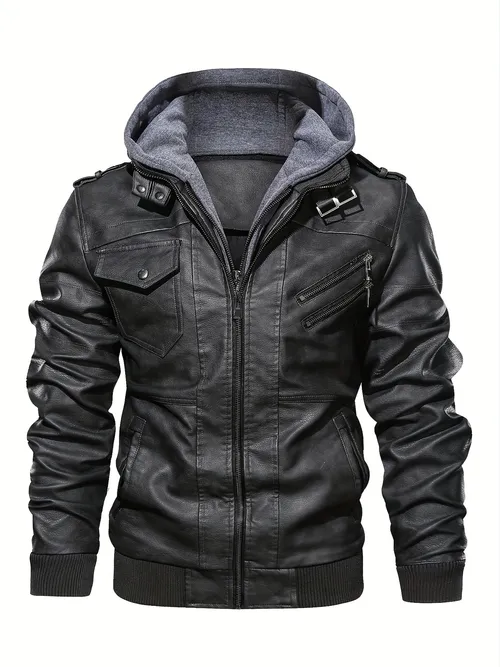 Mens Long Leather Jackets - Temu