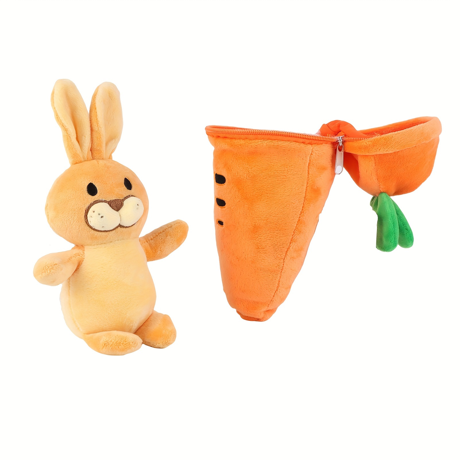Jouet en peluche lapin fraise carotte amusant, sac créatif en peluche,  transformation de fruits bébé, poupée en peluche pour enfants 