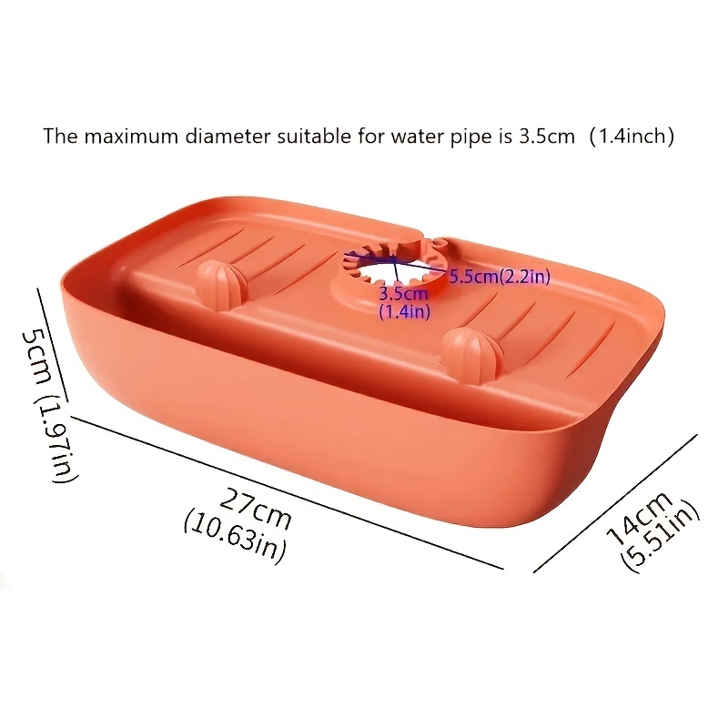 Sponge Holder Over Faucet Kitchen Sink Organizer Plastic - Temu