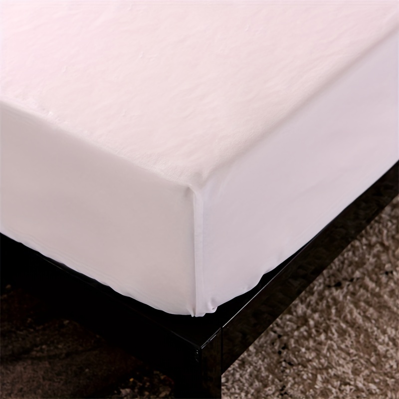Waterproof Fitted Sheet Soft Comfortable Solid Bedding