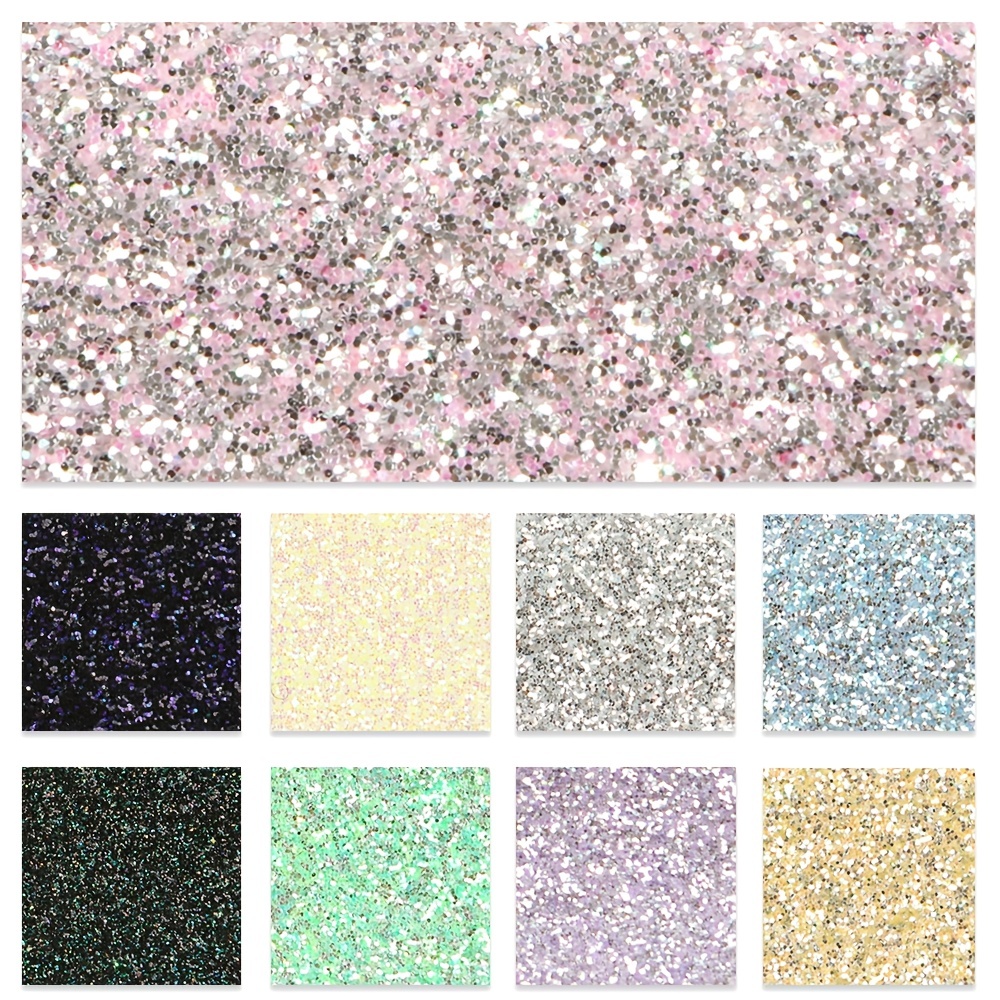 Glitter Leather Fabric Faux Leather Sheet Sequin Diy Hairbow - Temu