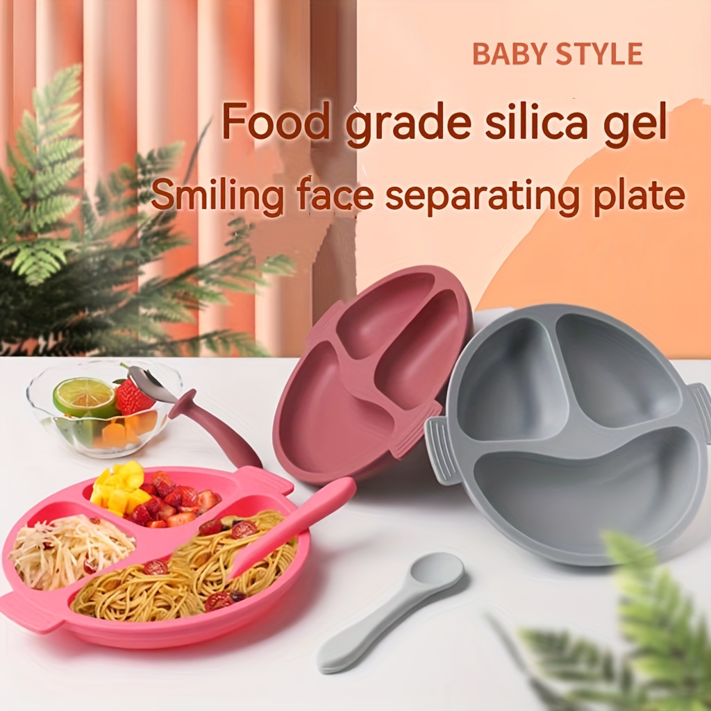 Assiette À Dîner En Silicone Pour Bébé Assiette À Fruits - Temu Canada