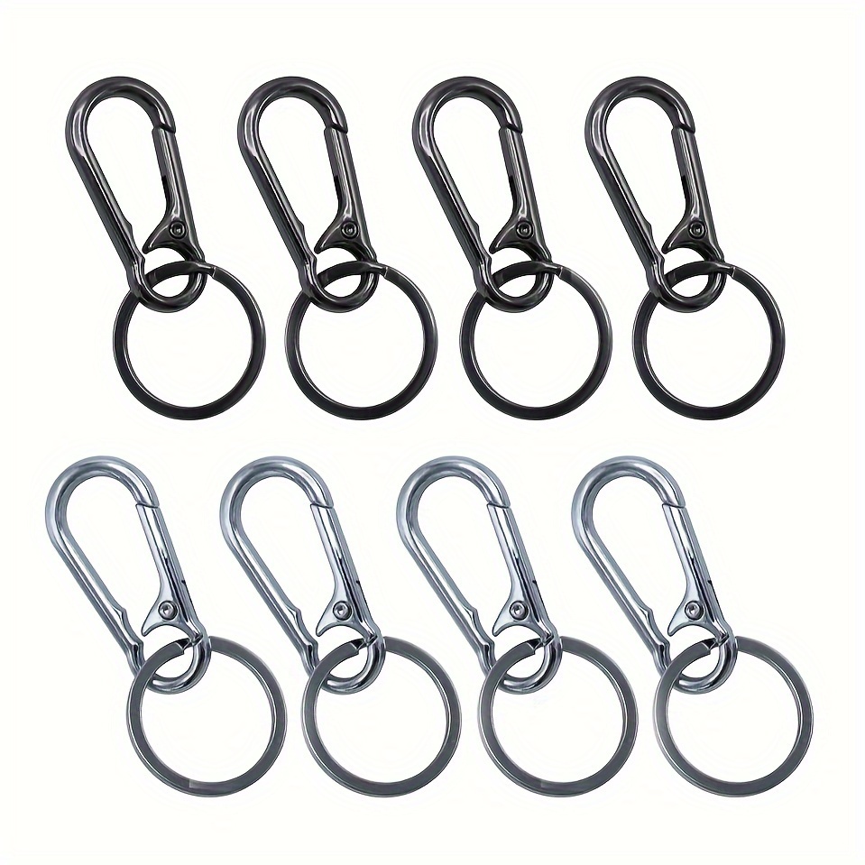 Metal Keychain Holder For Belt Heavy Duty Carabiner With Keyring