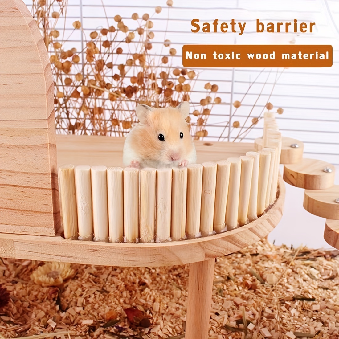 Assembled Diy Hamster Wood House With Fun Slide And Climbing Ladder Wooden  Funny Play Toy For Small Animals Rat Mouse Hide Out Small Villa - Temu  Latvia