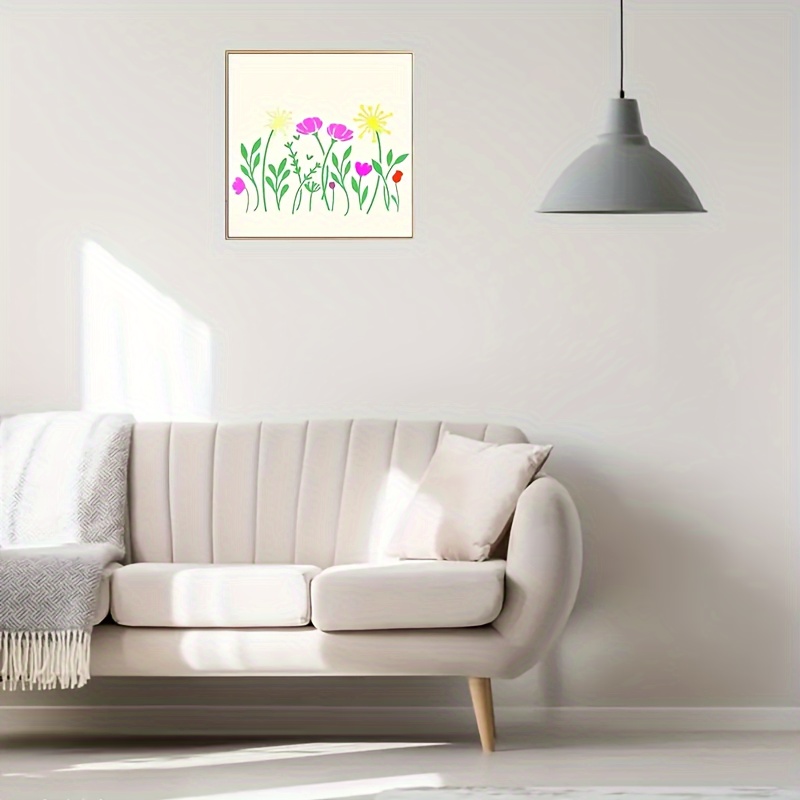 Stencil Decorativi PET 24 Stencil Fiori Selvatici Riutilizzabili - Per Pittura Su Legno, Tela, Pareti, Decorazione Fai Da Te Stencil Fai Da Te Per Pareti