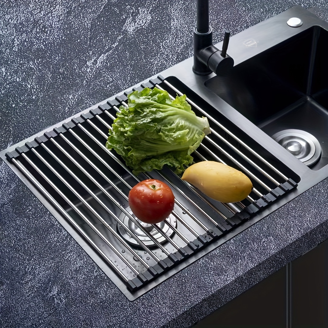 3pcs Stainless Steel Sink Drain Baskets Kitchen Rack