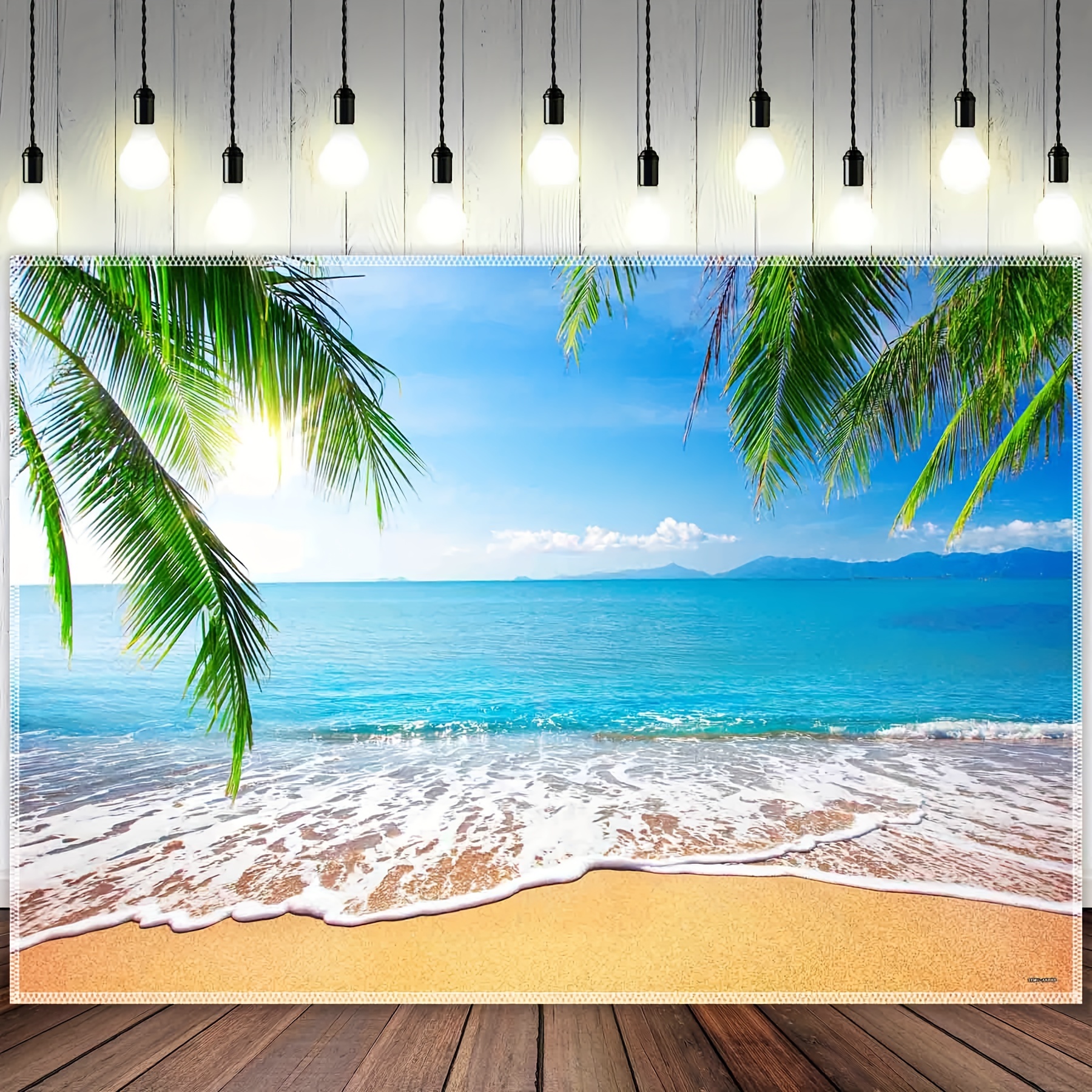  Tabla de surf de verano, telón de fondo para fiesta en la  playa, tropical, hawaiano, playa, surf, fotografía, fondo de fotografía de  verano, playa, vacaciones, decoración de fiesta de cumpleaños, 7