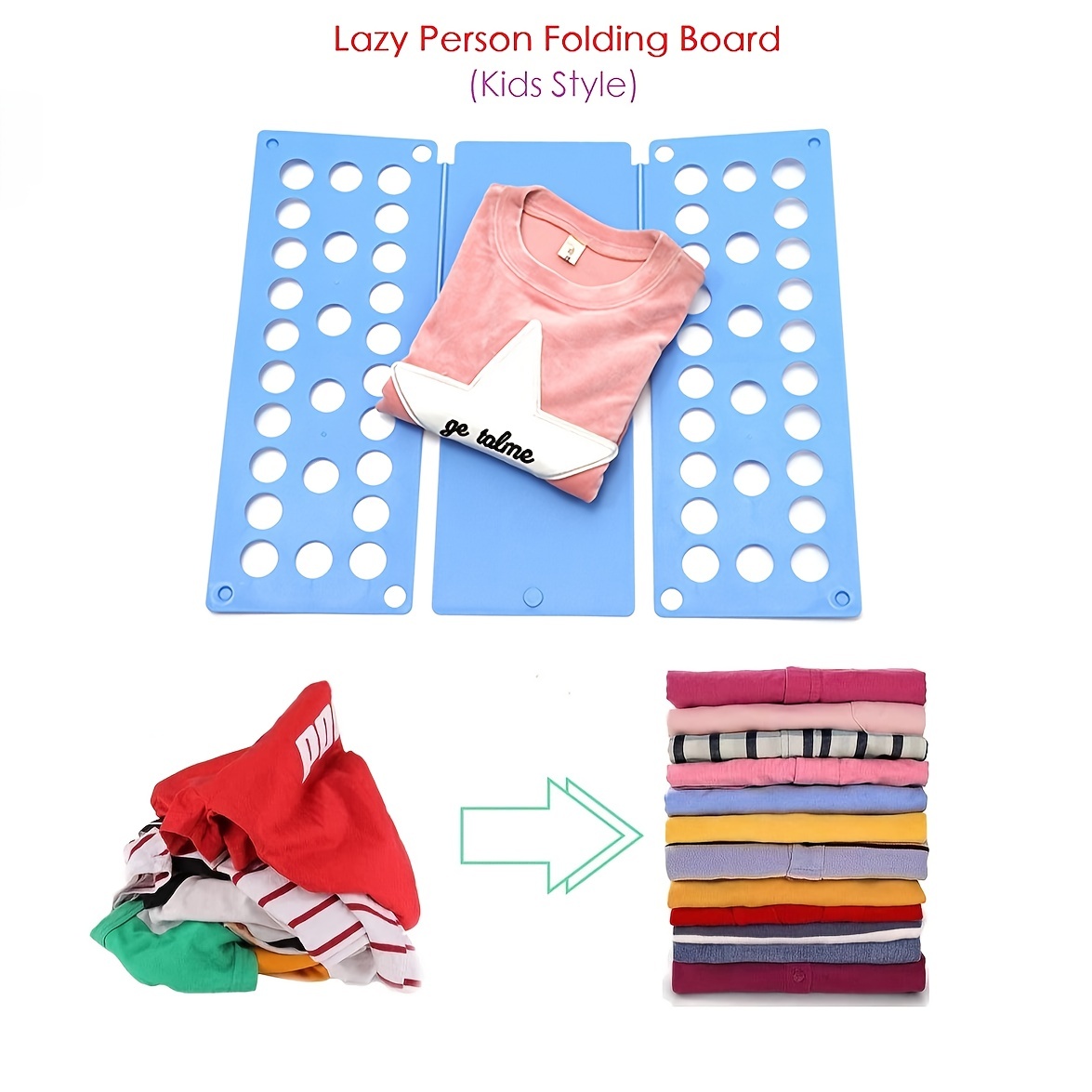 Folding Board Lazy People's Simple Foldable Plastic Clothes - Temu
