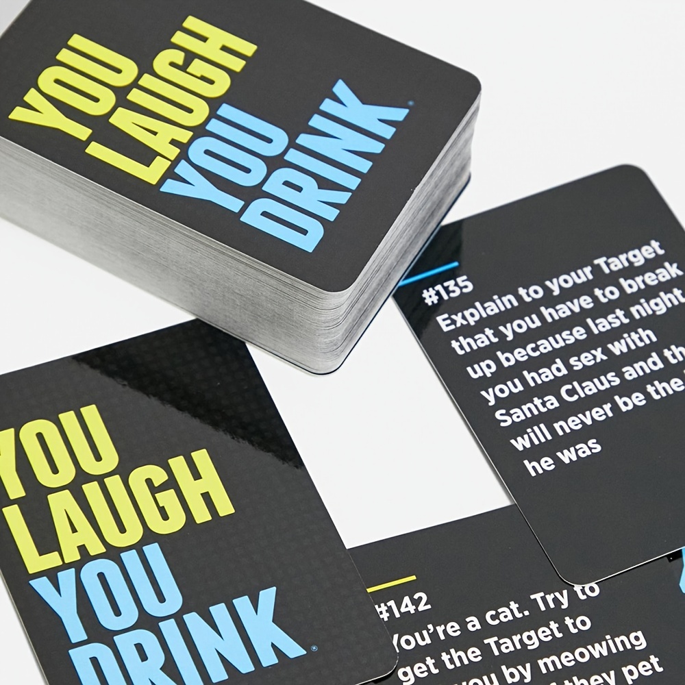 You Laugh You Drink Card Game