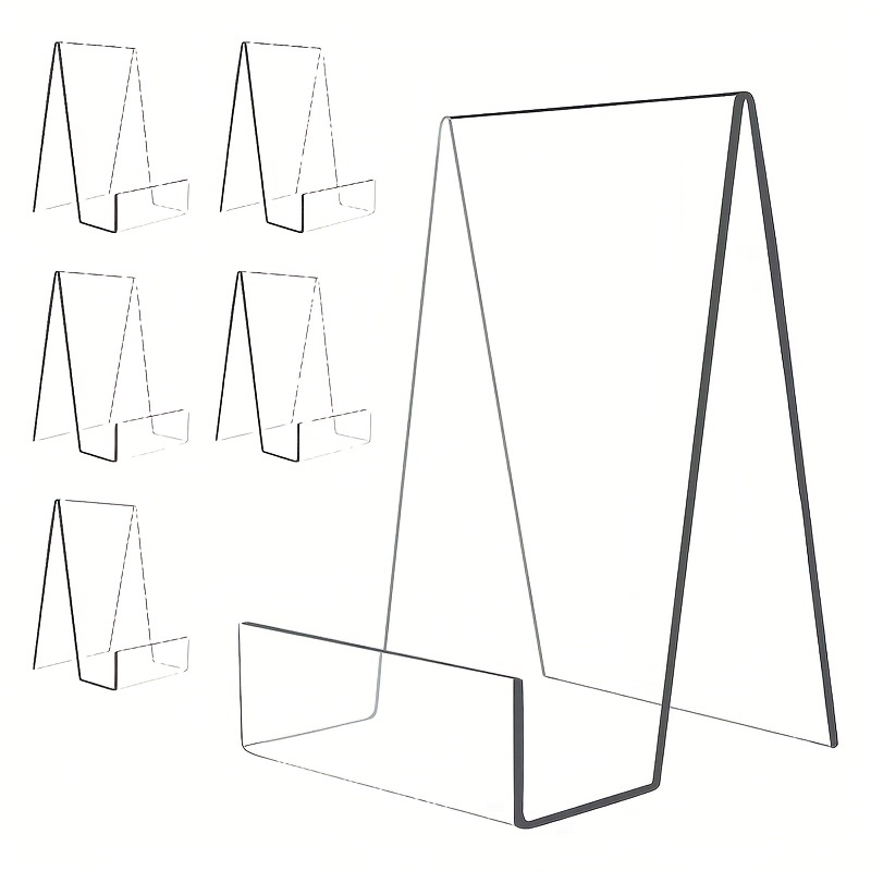 Book Display Stands - Clear / Black / White 