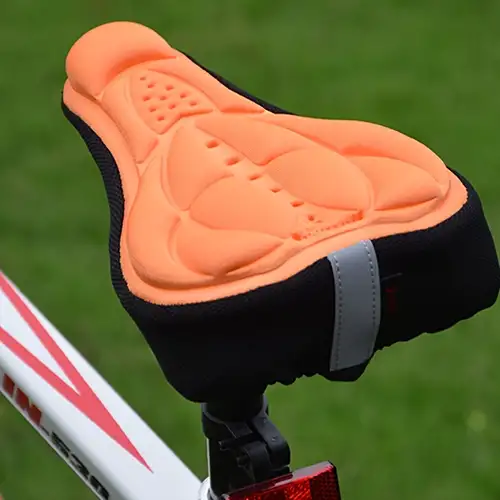 Funda de asiento de bicicleta de gel de silicona 3D que se adapta a tipos  de bicicletas
