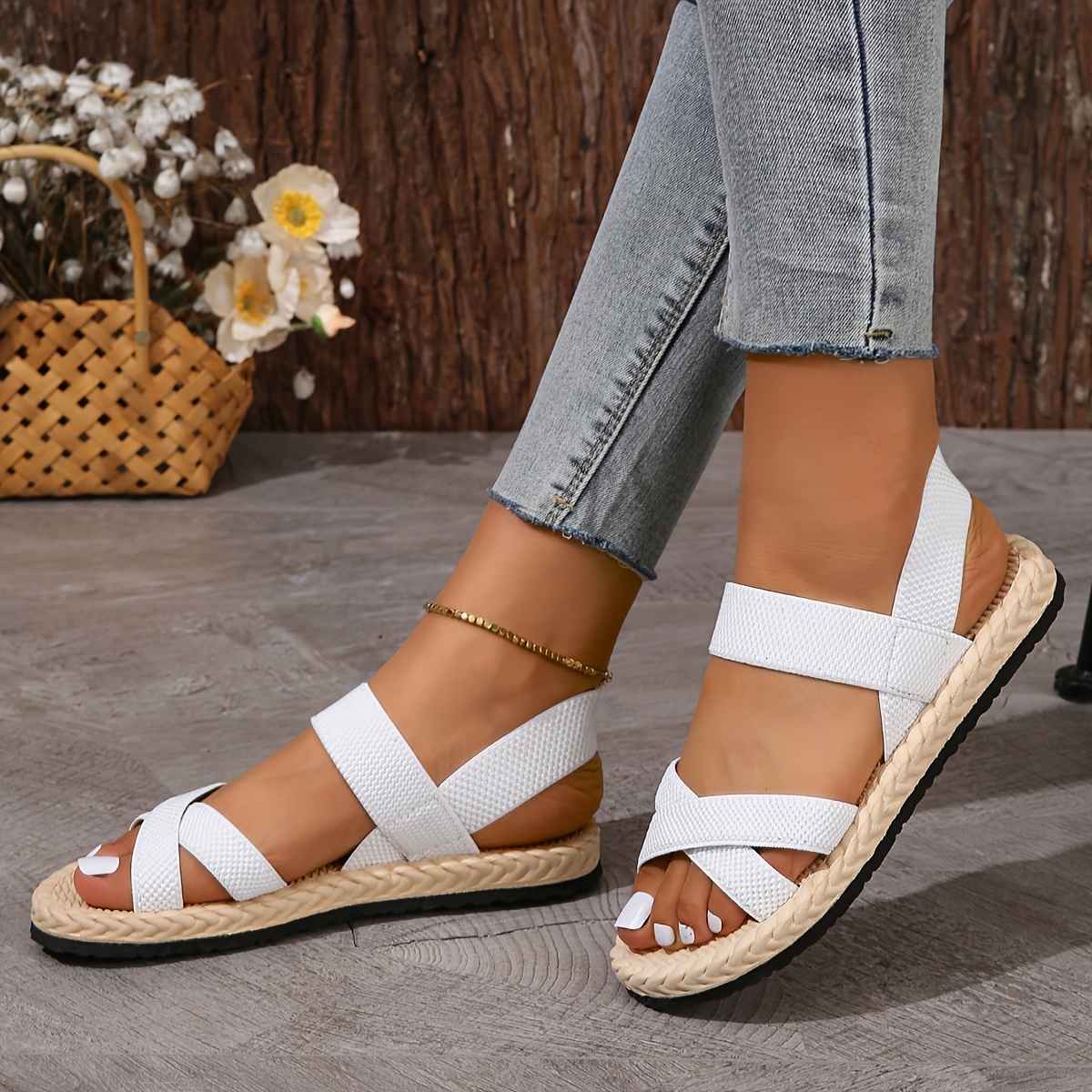 Sandalen dames dikke outlet zool