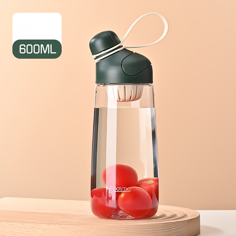 Large Capacity Sports Water Bottle With Straw, Portable Handle Design  Camping Water Jug, Lightweight Shaker Bottle - Temu