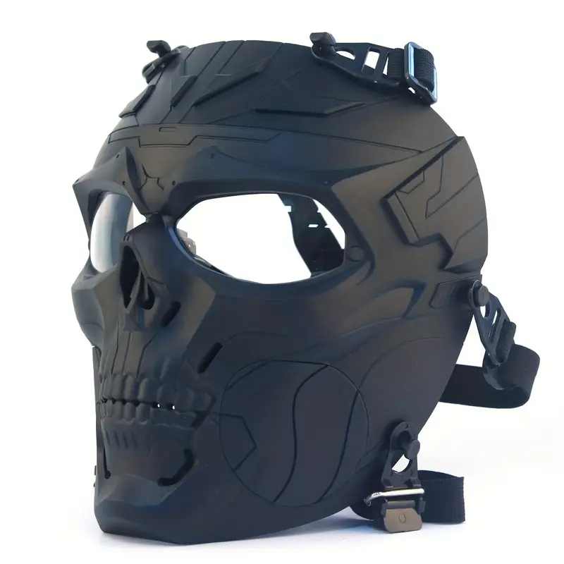 Masque D'Halloween Crâne Mécanique Double Ventilateur Masque - Temu Belgium